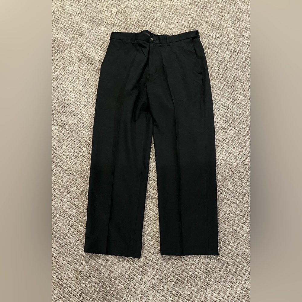 Haggar Black and Orange Trim Pants